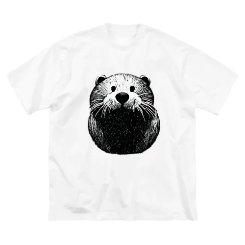 カワウソくん(文字なし) ビッグシルエットTシャツ