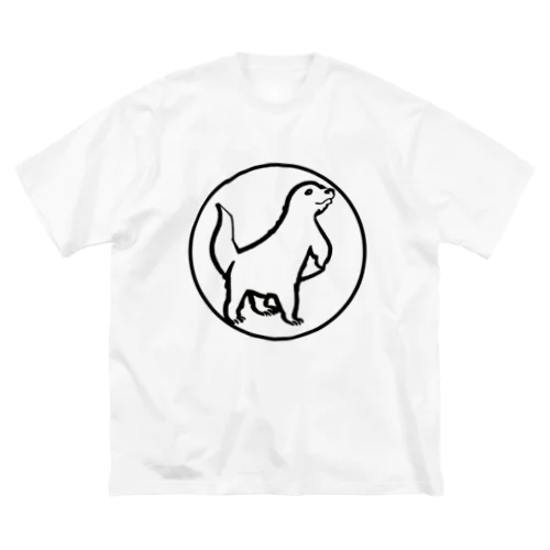 ロゴマーク風カワウソくん ビッグシルエットTシャツ