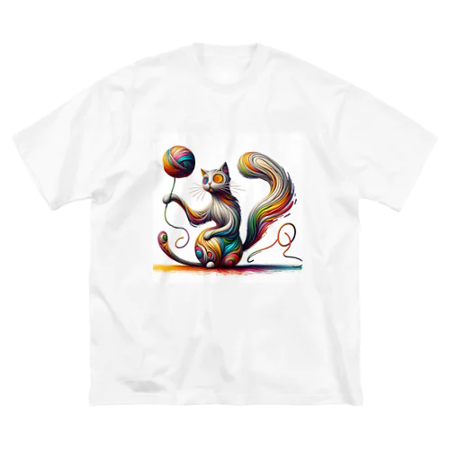 宇宙猫01 ビッグシルエットTシャツ