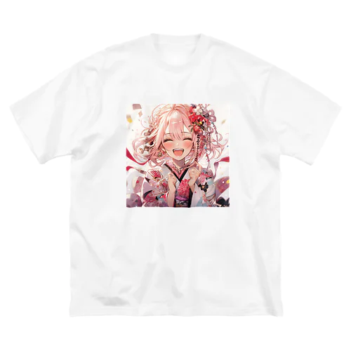 笑顔の花開き Big T-Shirt