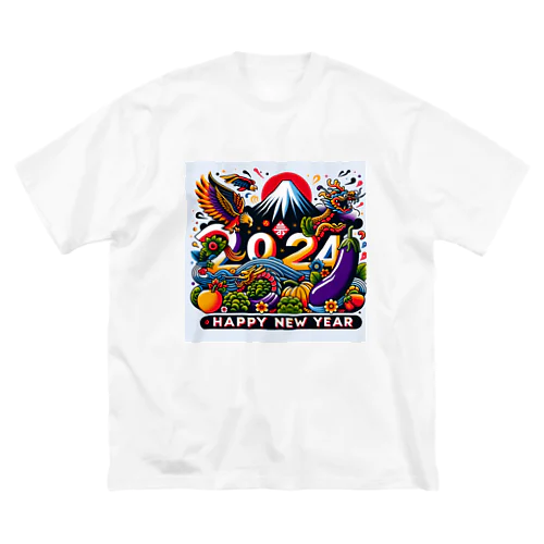 2024年　ハッピーニューイヤー ビッグシルエットTシャツ