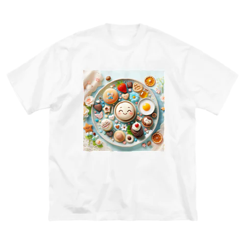 ブライトフローラルファンタジー ビッグシルエットTシャツ