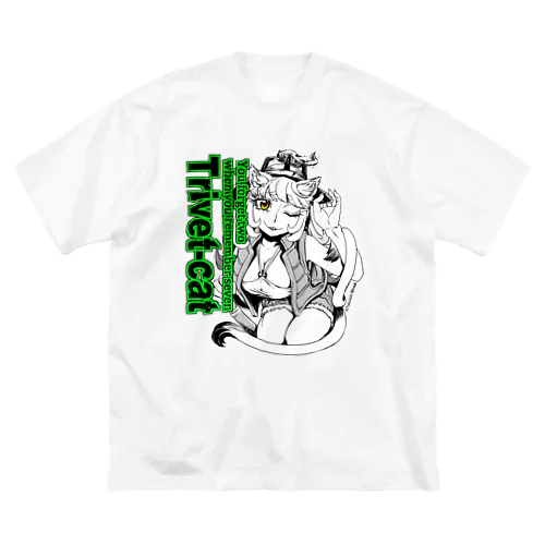 妖怪：五徳猫ｃ ビッグシルエットTシャツ