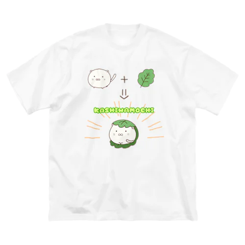 かしわねこ ビッグシルエットTシャツ