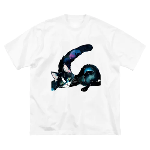 黒猫と魔法の尻尾 Big T-Shirt