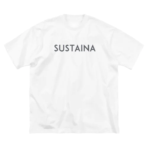 SUSTAINA（ロゴなしグレー文字） ビッグシルエットTシャツ