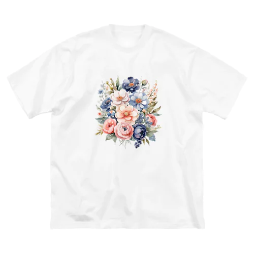 パステルカラーの花束 ビッグシルエットTシャツ