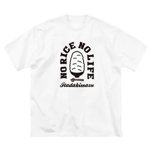 NO RICE NO LIFE ノーライスノーライフ ビッグシルエットTシャツ