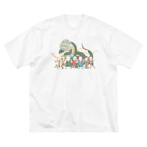 七福神と辰年の福降臨アイテム｜Vol019876_03 ビッグシルエットTシャツ