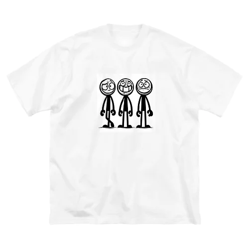 線人くん(3人ver) Big T-Shirt