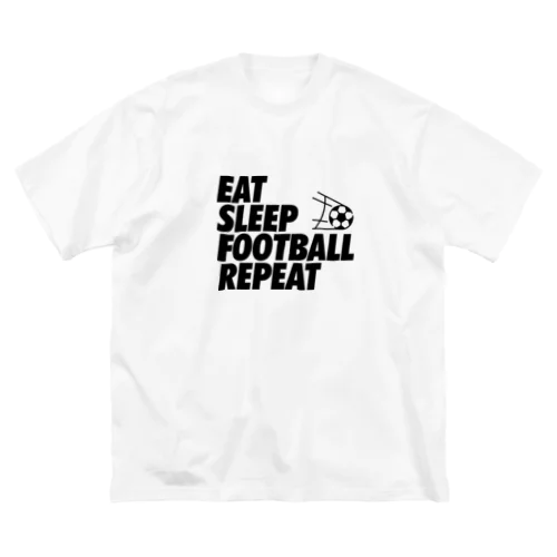 EAT SLEEP FOOTBALL REPEAT ビッグシルエットTシャツ