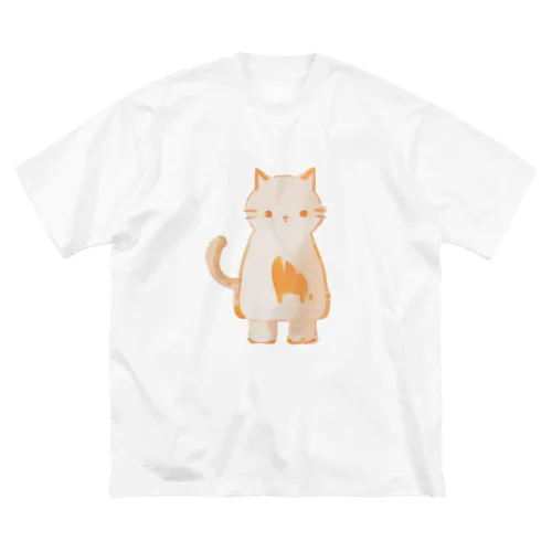 こぼしちゃったねこ ビッグシルエットTシャツ