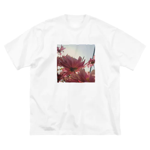 やさしい色の花 ビッグシルエットTシャツ