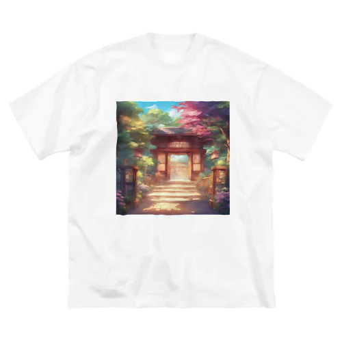 【風景】寺院 ビッグシルエットTシャツ