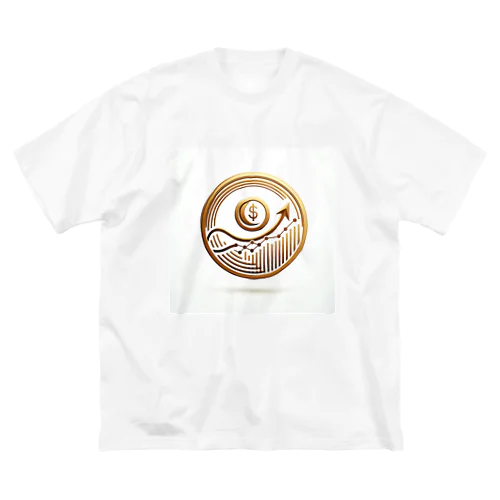 投資、通貨 Big T-Shirt