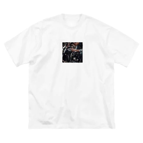 バイク整備 ビッグシルエットTシャツ