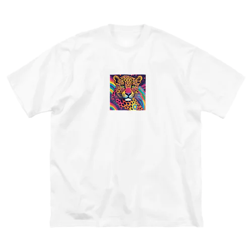 psychedelicなヒョウ ビッグシルエットTシャツ