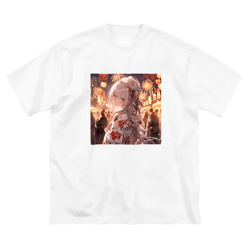 銀髪美女 シリーズ2 in 花火大会 Big T-Shirt