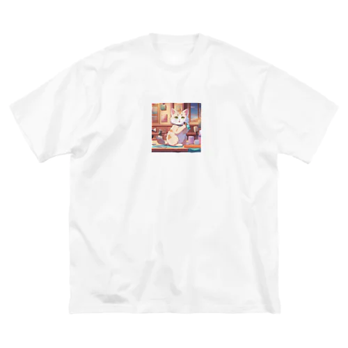 化粧する猫 Big T-Shirt