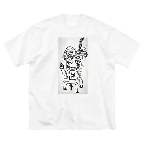 枕子草文 ビッグシルエットTシャツ