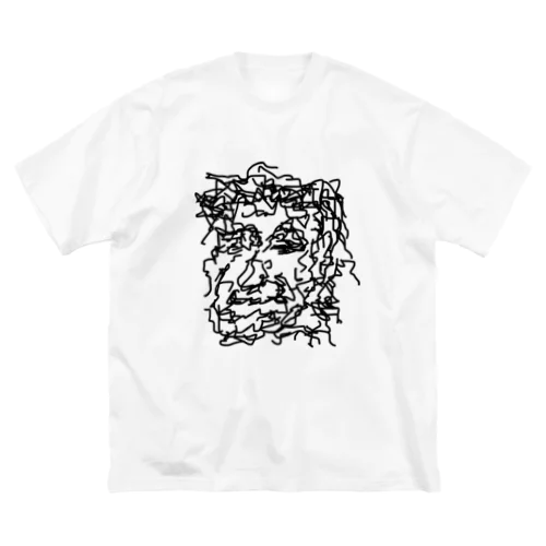 angry old man 001 ビッグシルエットTシャツ