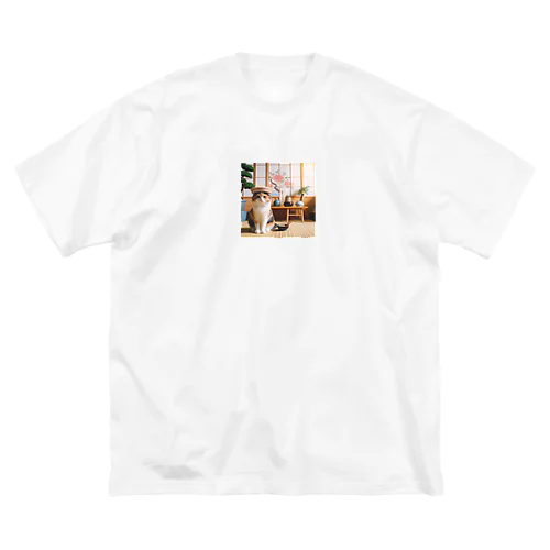 ラーメン猫３ ビッグシルエットTシャツ