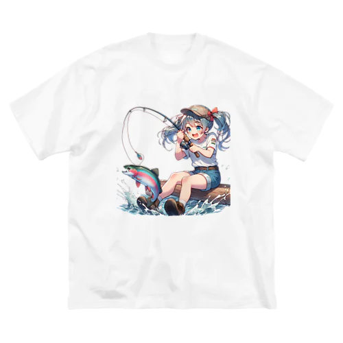 釣り女子 ツリガール01 ビッグシルエットTシャツ