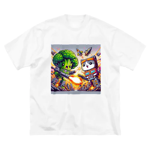 torannsufo-mu　ぶろっこにゃん ビッグシルエットTシャツ