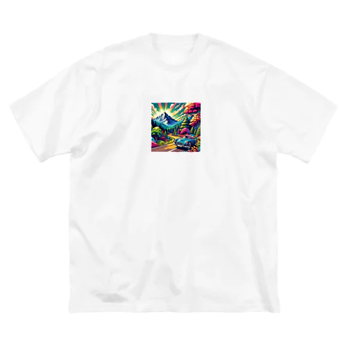 山のドライブ Big T-Shirt