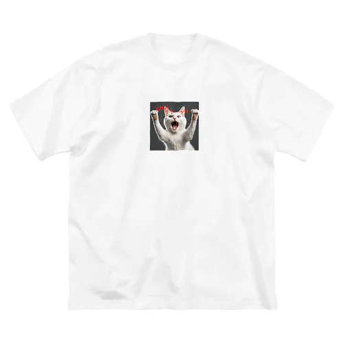 お風呂嫌いねこ ビッグシルエットTシャツ