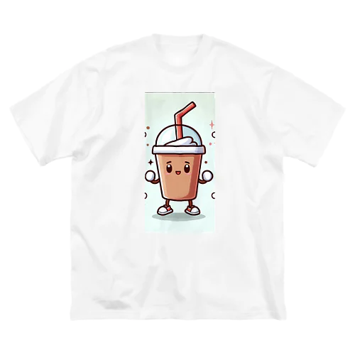 一緒に飲みたくなるかわいいドリンクのキャラクター Big T-Shirt