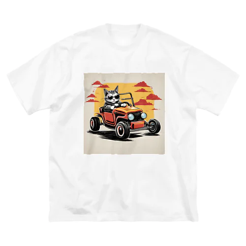 ホットロッドを操る猫 Big T-Shirt