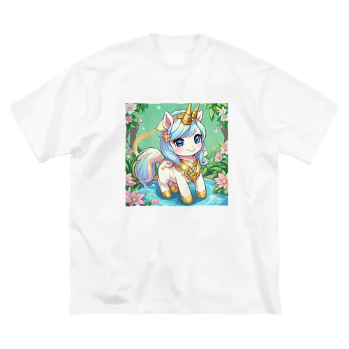 かわいいユニコーンのみこ ビッグシルエットTシャツ