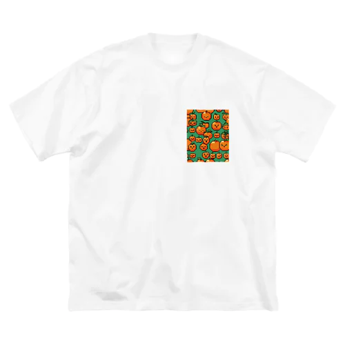 Orange×Green ビッグシルエットTシャツ