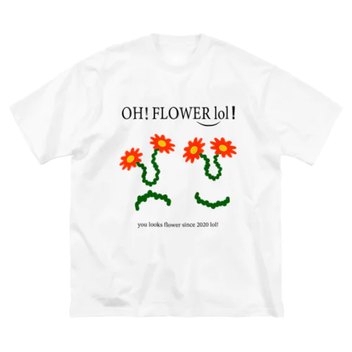 oh flower! ビッグシルエットTシャツ