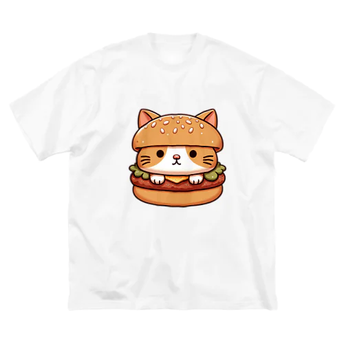 猫バーガー ビッグシルエットTシャツ