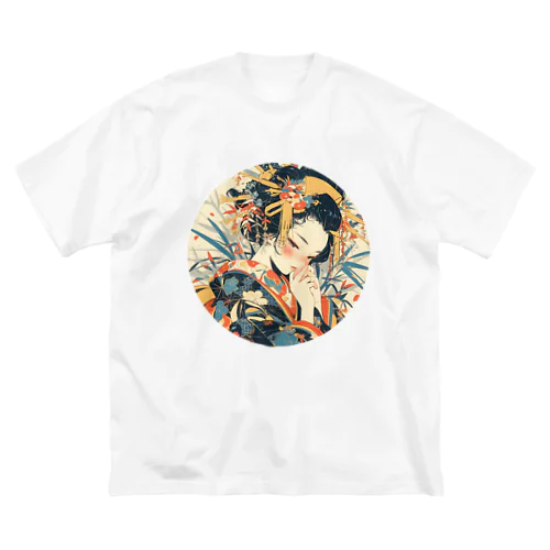 浮世絵 美人画 Ukiyoe beauty painting [UB-NIJI06-SR002-0007] ビッグシルエットTシャツ