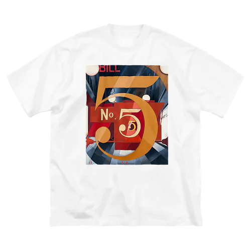 チャールズ・デムス charles demuth No5 金のNo.5 Big T-Shirt