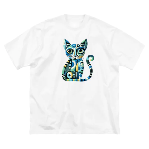 カラフル猫 ビッグシルエットTシャツ