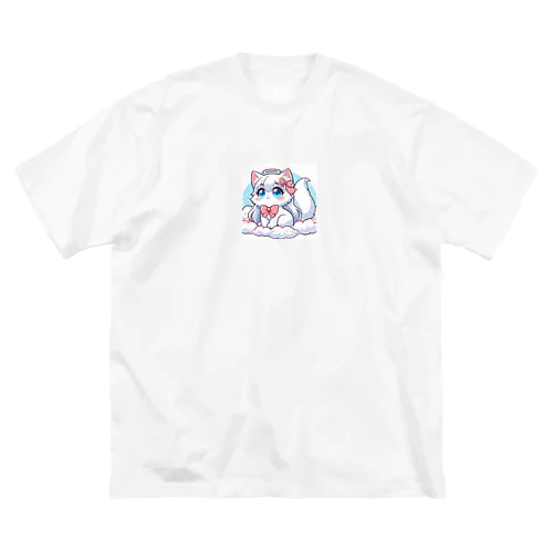 白猫 ビッグシルエットTシャツ