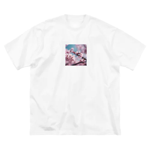 桜の花びら ビッグシルエットTシャツ