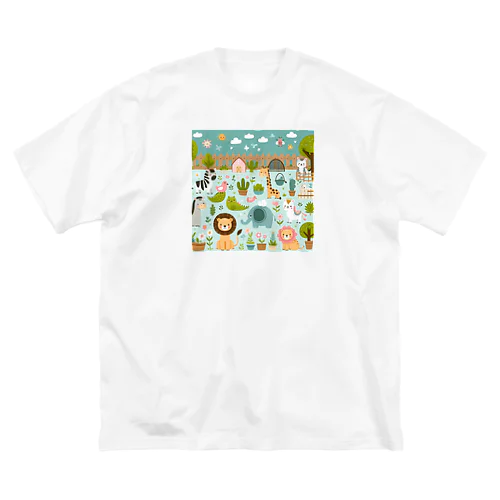 ワクワク動物園の愉快な仲間たち♪ Big T-Shirt