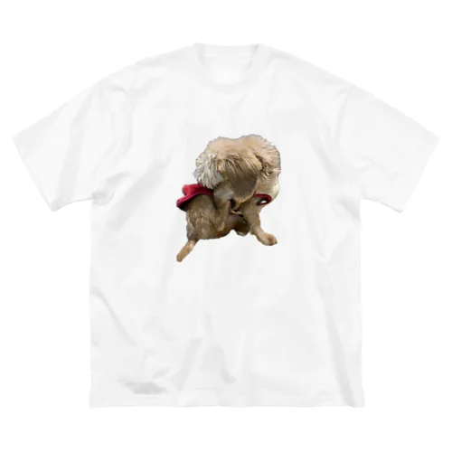 犬　ガジガジ ビッグシルエットTシャツ