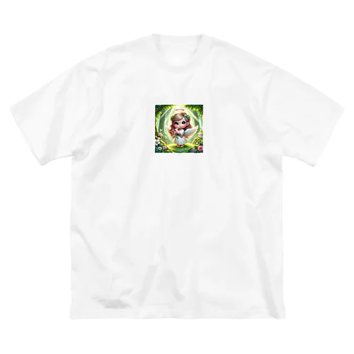 フルートをひく天使 ビッグシルエットTシャツ