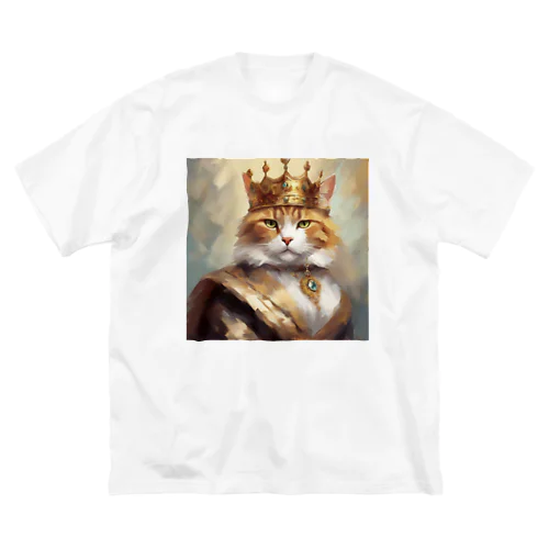 ブルーダイヤモンドの猫王 ビッグシルエットTシャツ