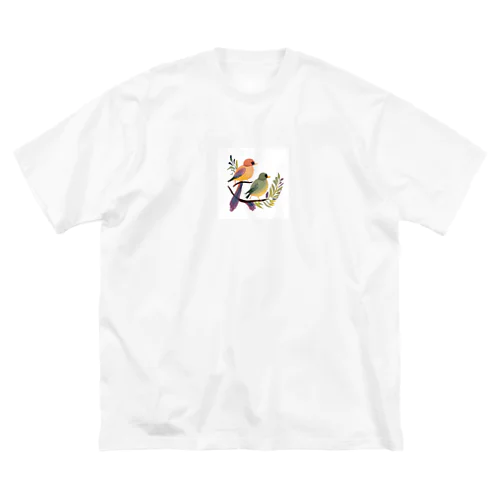 鳥さん兄弟 ビッグシルエットTシャツ