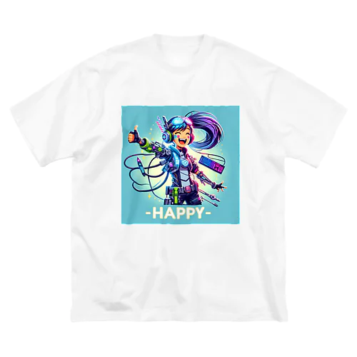 ゲーミング少女ピーシーツー ビッグシルエットTシャツ