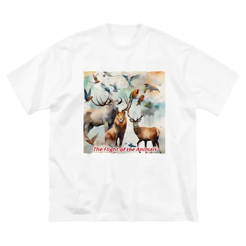 動物たち生命の危機　 Big T-Shirt