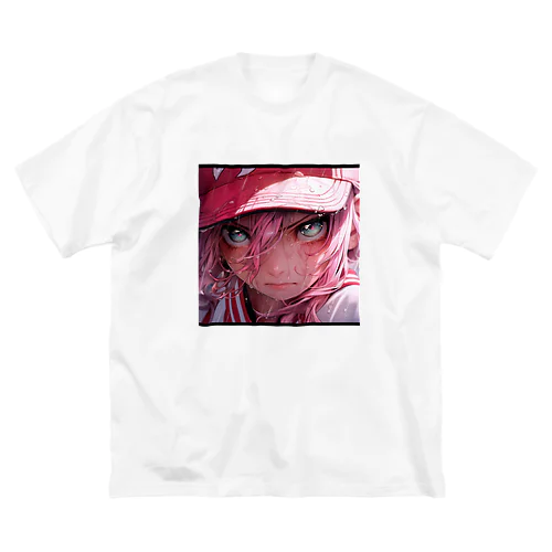 熱血少女の燃える情熱 ビッグシルエットTシャツ