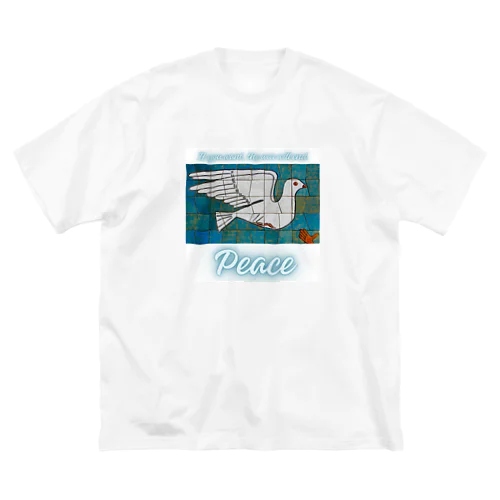 Peace　平和の鳩 ビッグシルエットTシャツ